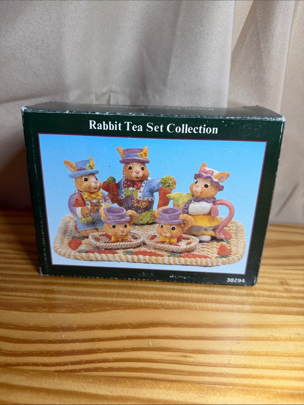 Vintage 1995 Young’s Inc Miniature Rabbit Tea Set Collection NIB #30294